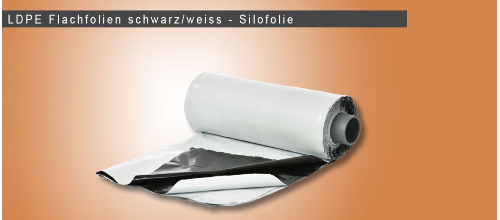 schwarz/weisse LDPE Folie /Silofolie