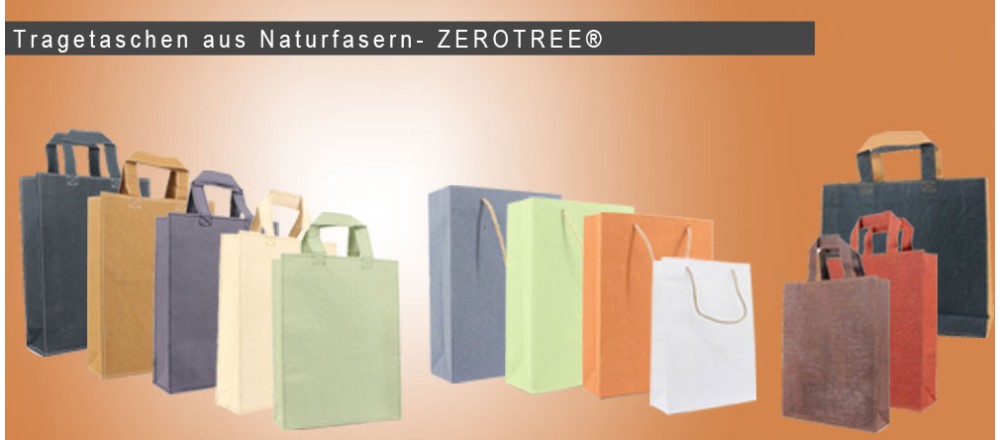 Natural fibre carrier bags - ZEROTREE® carrier bags