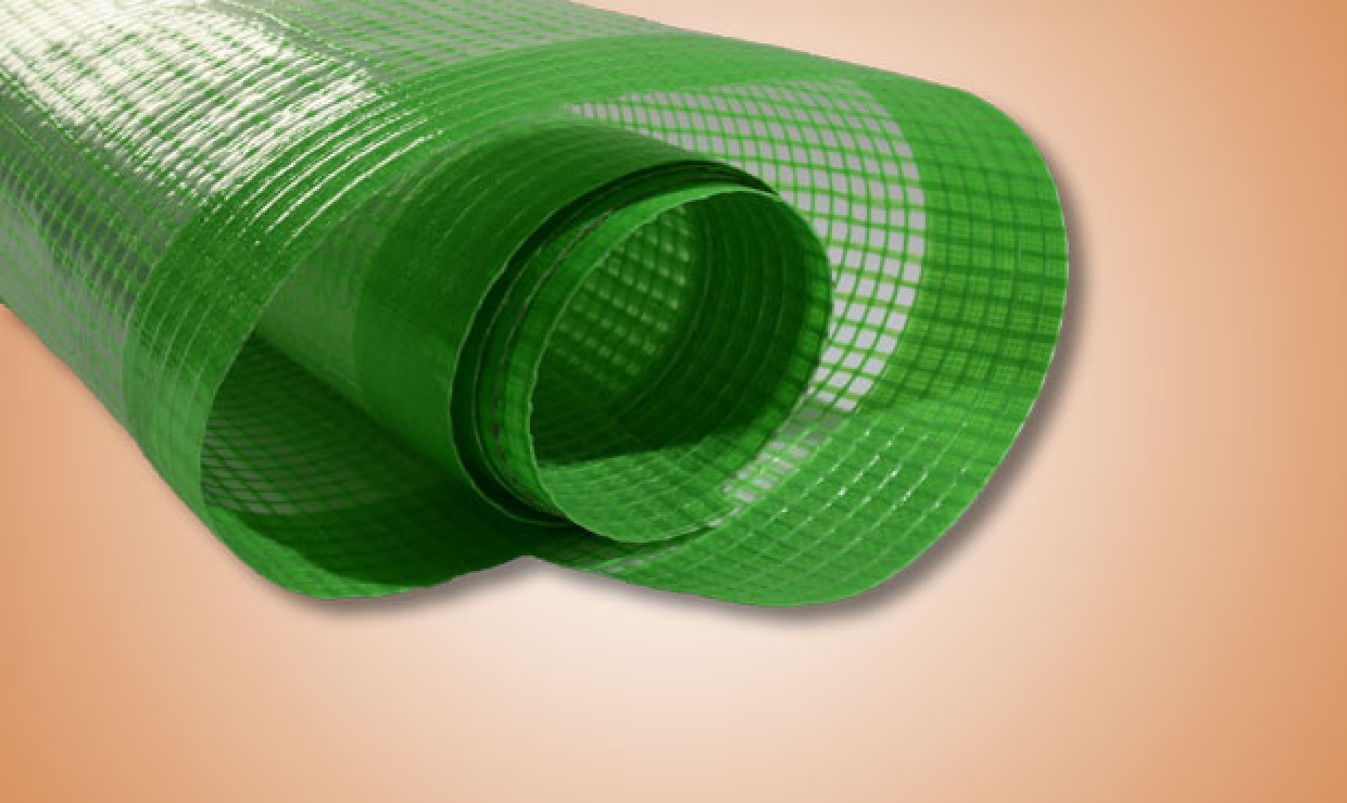 PE mesh film green 1,5x50m, 250g, UV3