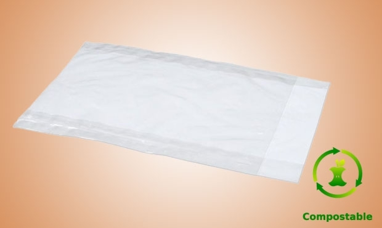 Cellophane flat bag 115x160+20mm with flap