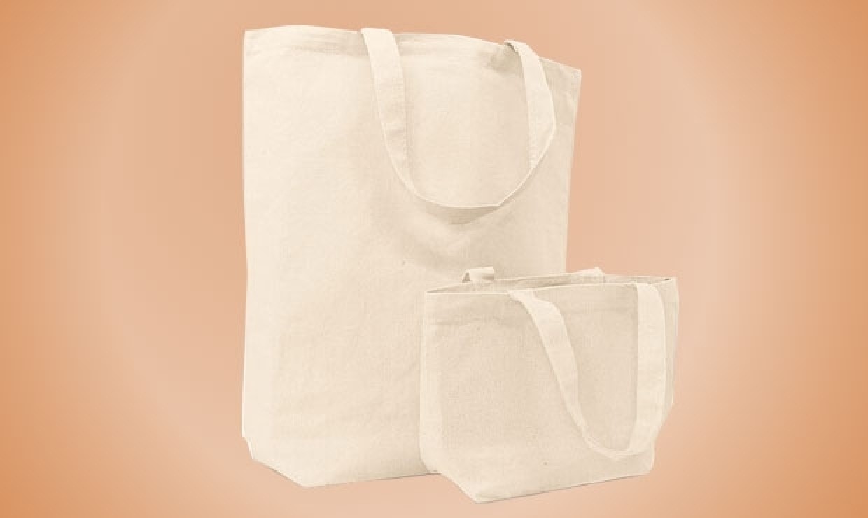 Cotton bags 30x20+2x5cm 240g/m², ecru Ecru