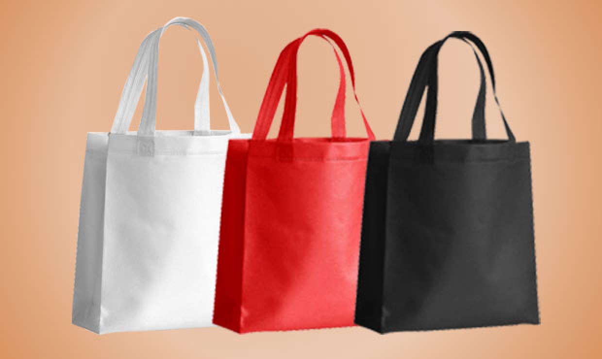 PP Non Woven bag 40+12x35 cm 120g/m² colored