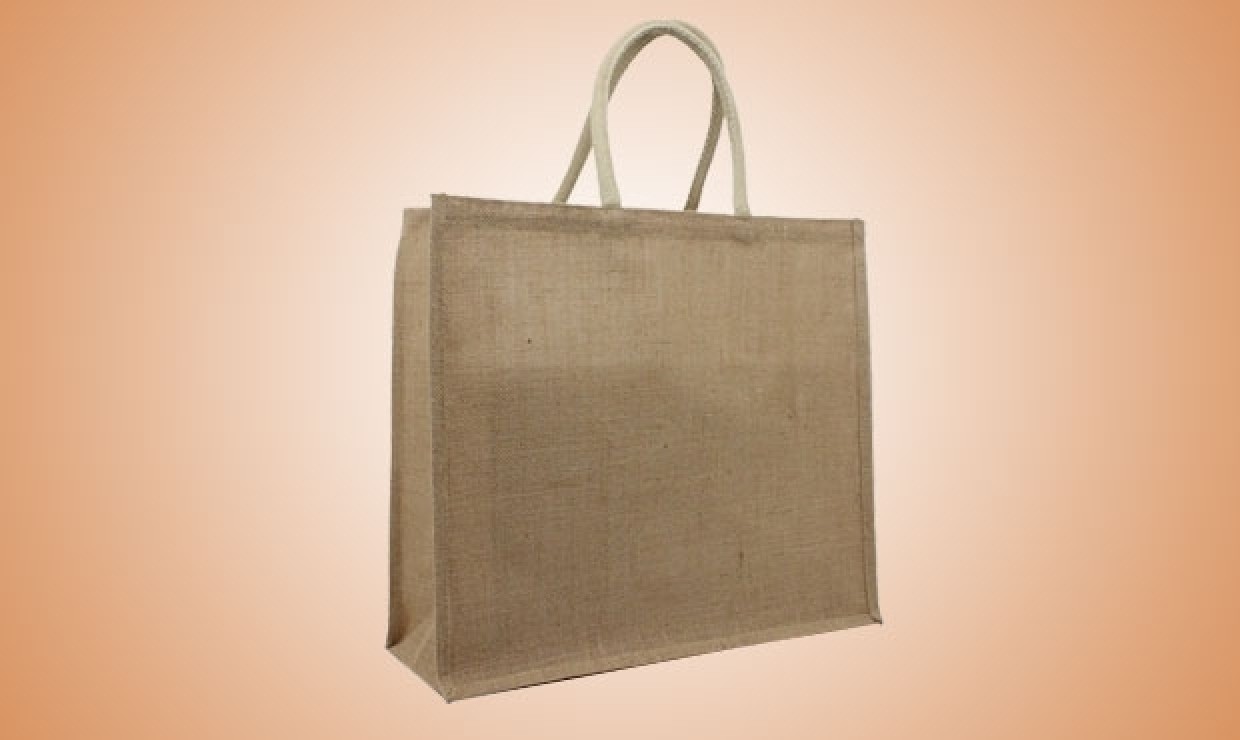 Jute carrier bag 40+15x30 cm natural Nature