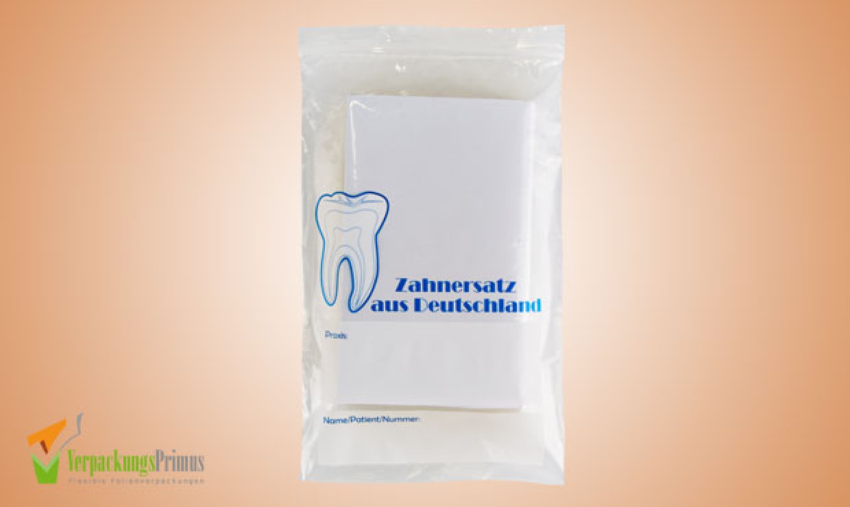 Dental bags ZED 180x270+220 mm "Dentures from Germany"